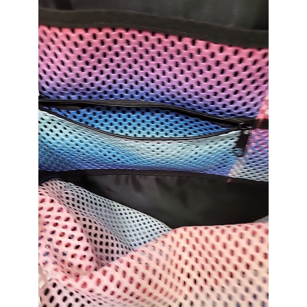 Adidas Hermosa II Mesh Pink Blue Backpack Back To School College Student *READ - Picture 6 of 13